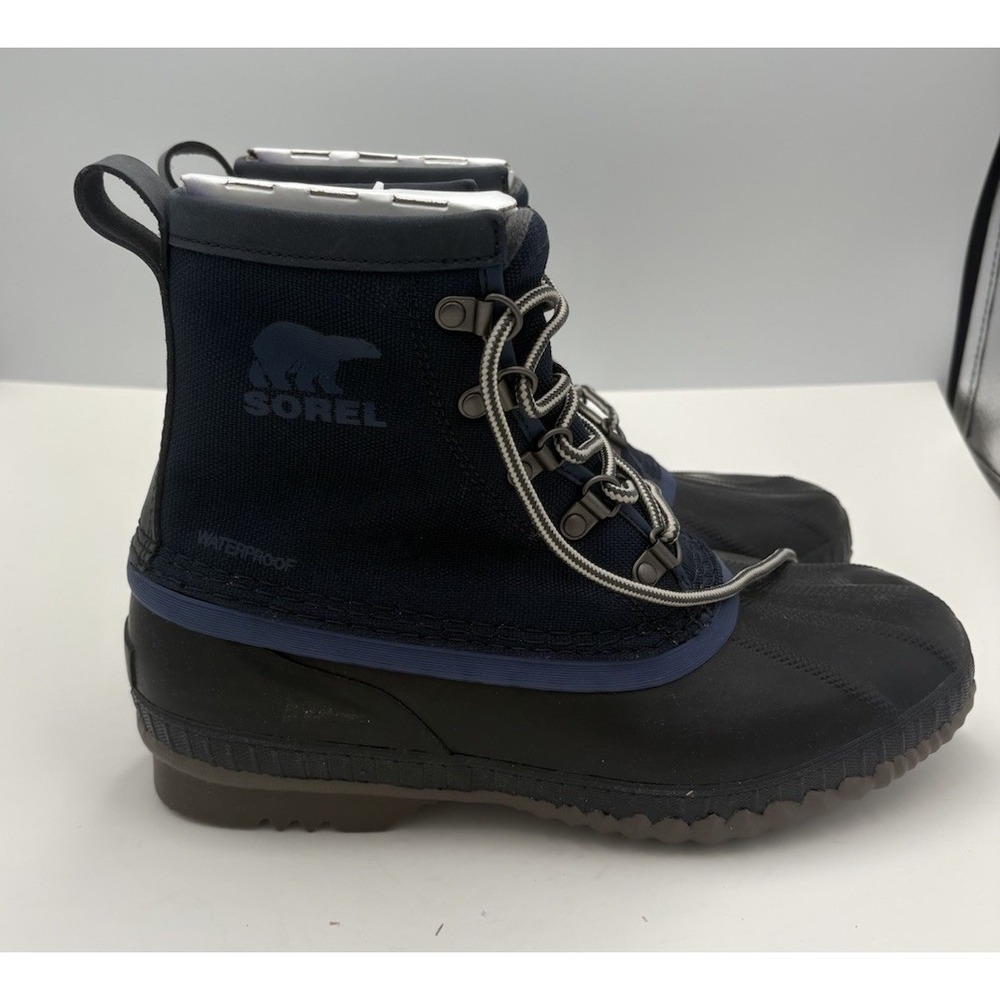 Sorel Cheyanne II Short Nylon‎ Duck Boots Collegiate Navy 8 New